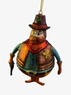 Christopher Radko Rodeo Romeo Glass Blown Ornament